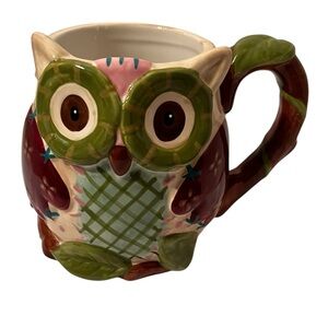 Ollie The Owl 3D Design 18 Oz Mug Pier 1 Imports NWOT